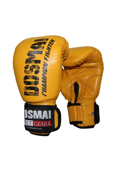 Dosmai Esquize Boks Eldiveni Boks Dişlik Boks Bandaj Seti Sarı - 10 oz
